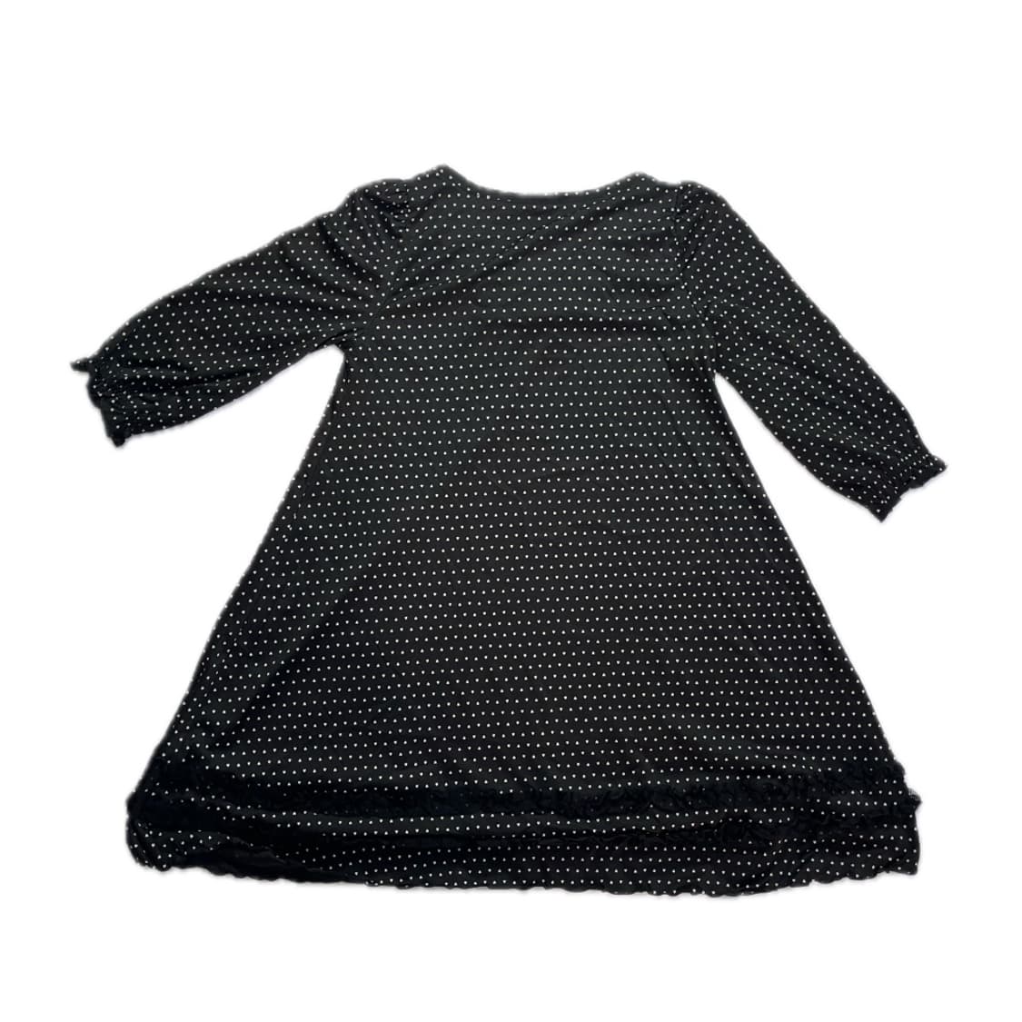 여성 물방울 무늬 진주 검정 원피스 중고 구제 빈티지 상품이미지2