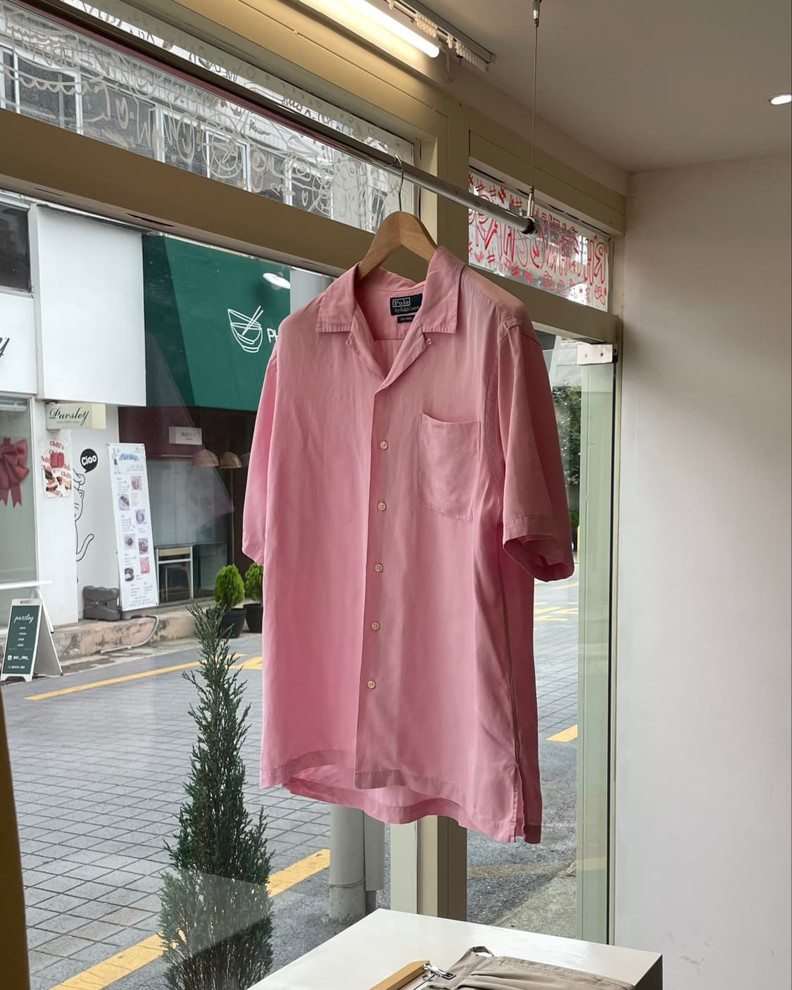 90’s Polo RL Caldwel shirt 폴로 칼드웰 실크 셔츠 상품이미지1