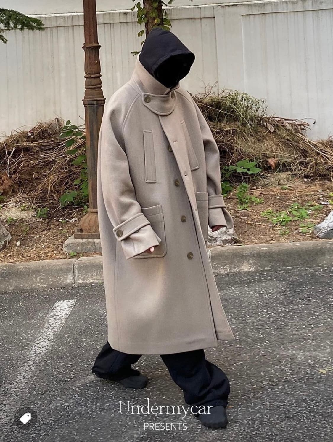 언더마이카 리전.02 발마칸 오버사이즈 울코트 베이지 상품이미지1