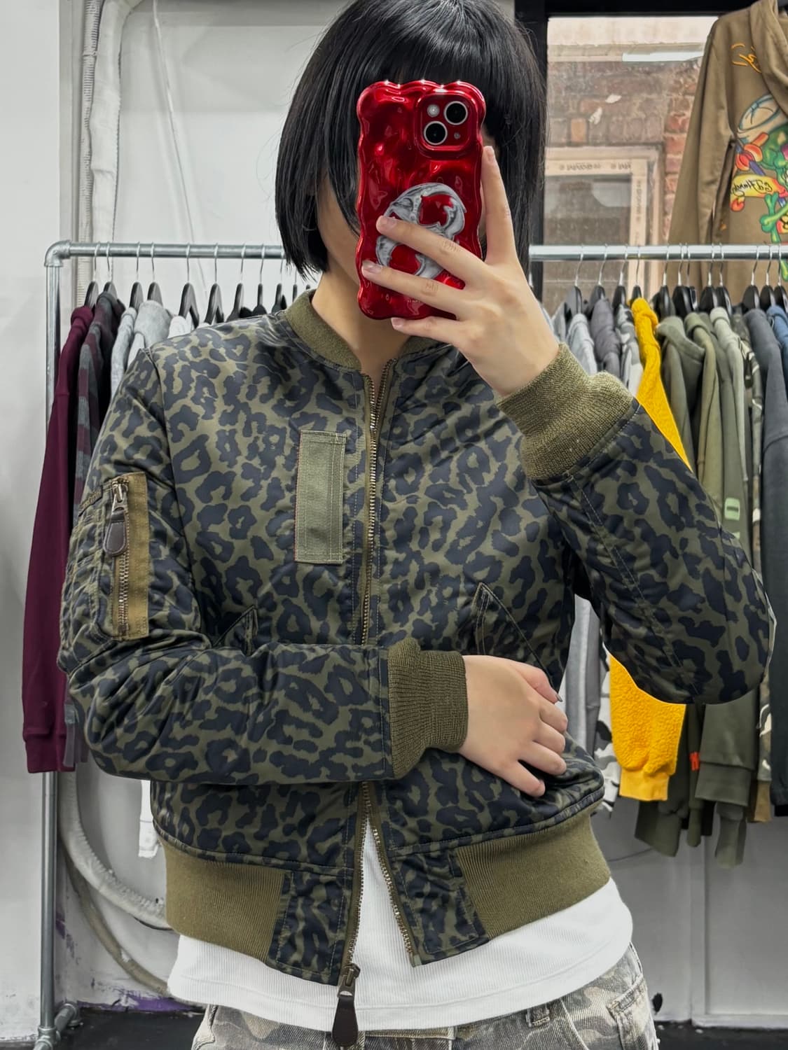 히스테릭 글래머 레오파드 MA-1 자켓 상품이미지3
