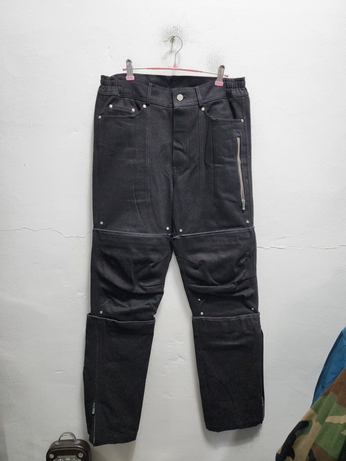 파아카이브 레이어드 이펙트 흑청바지 s 상품이미지1