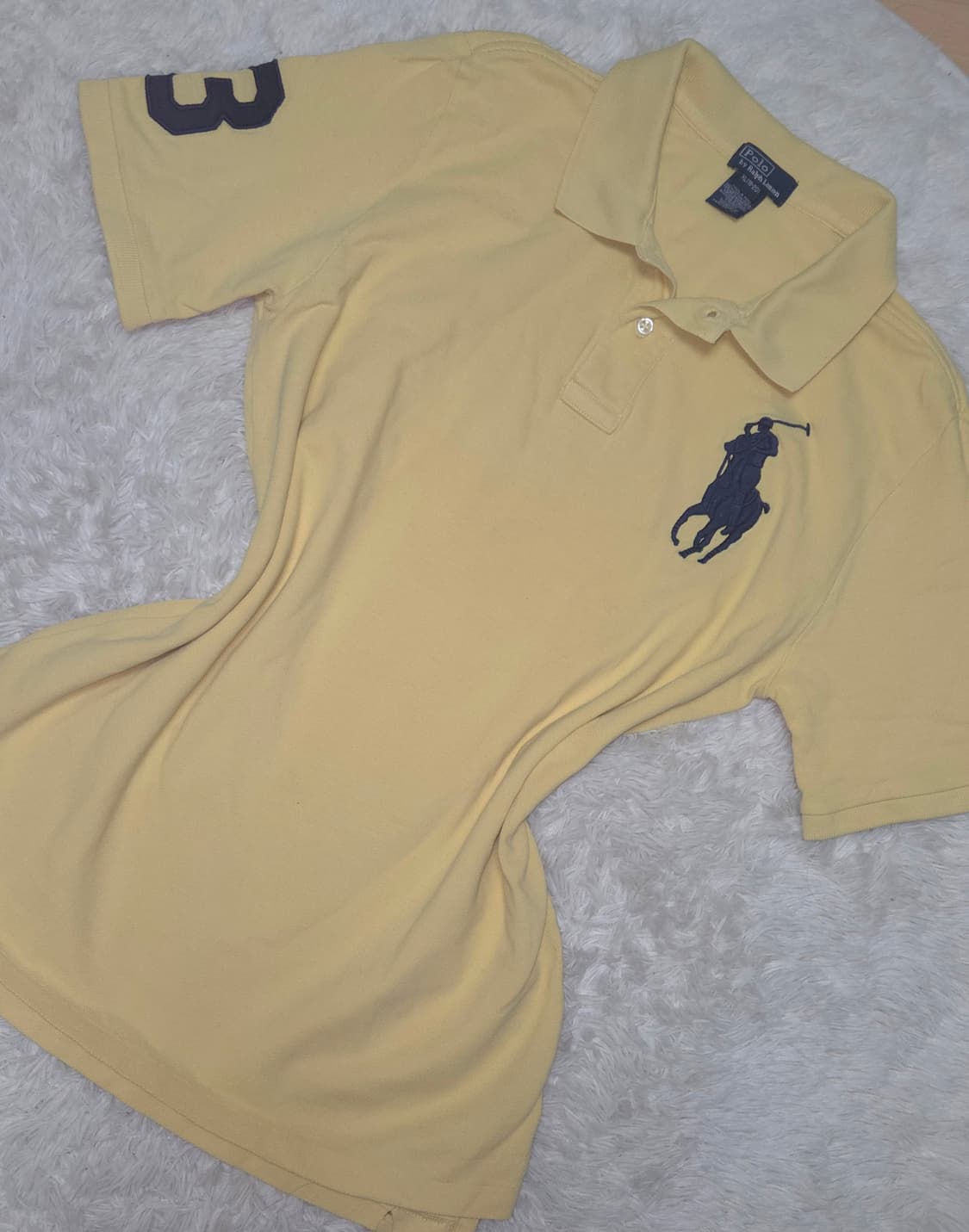 폴로 네이비빅포니 연노랑 카라반팔 XL(18~20) 상품이미지1