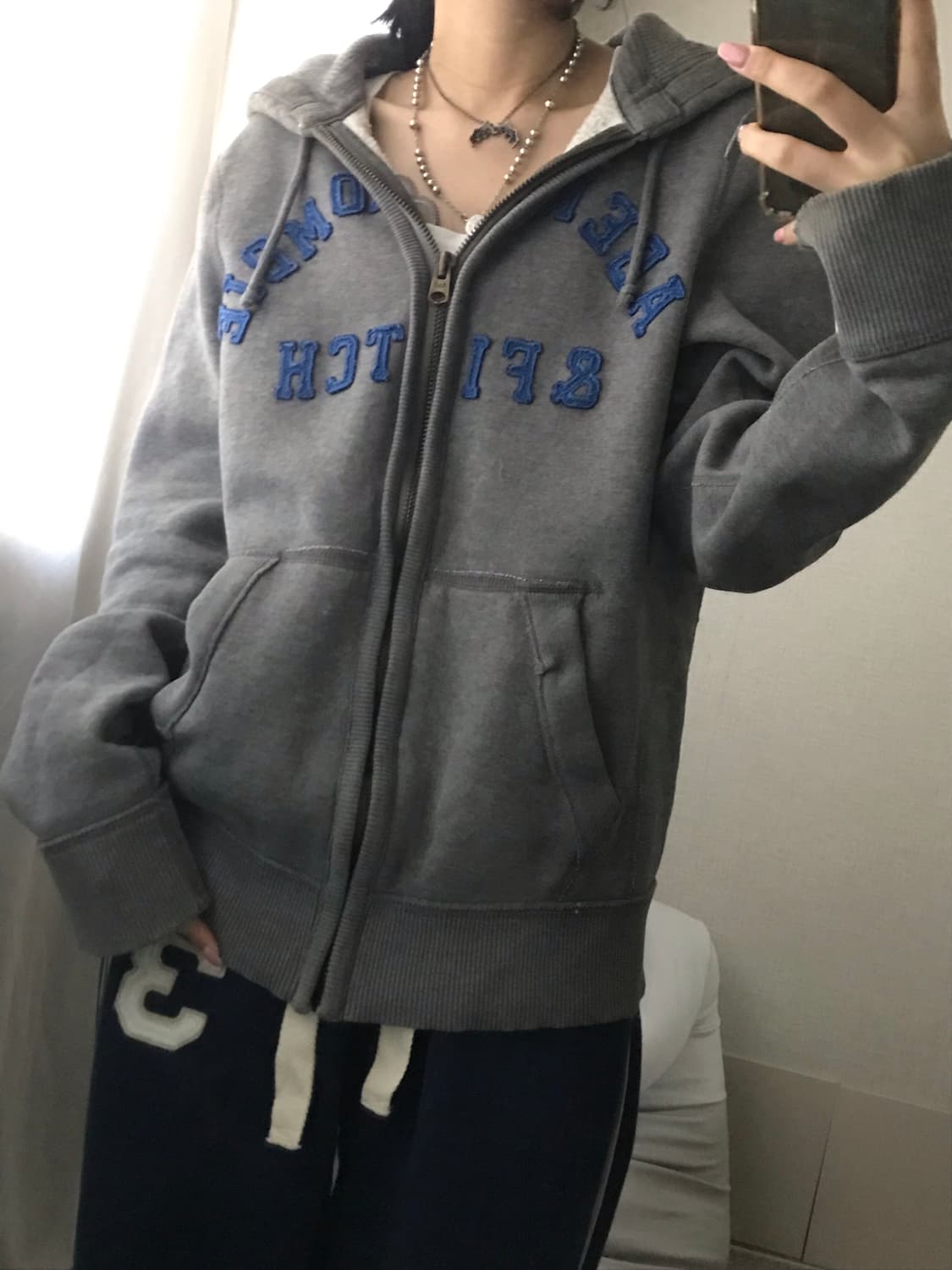 아베크롬비 그레이 후드집업 상품이미지2