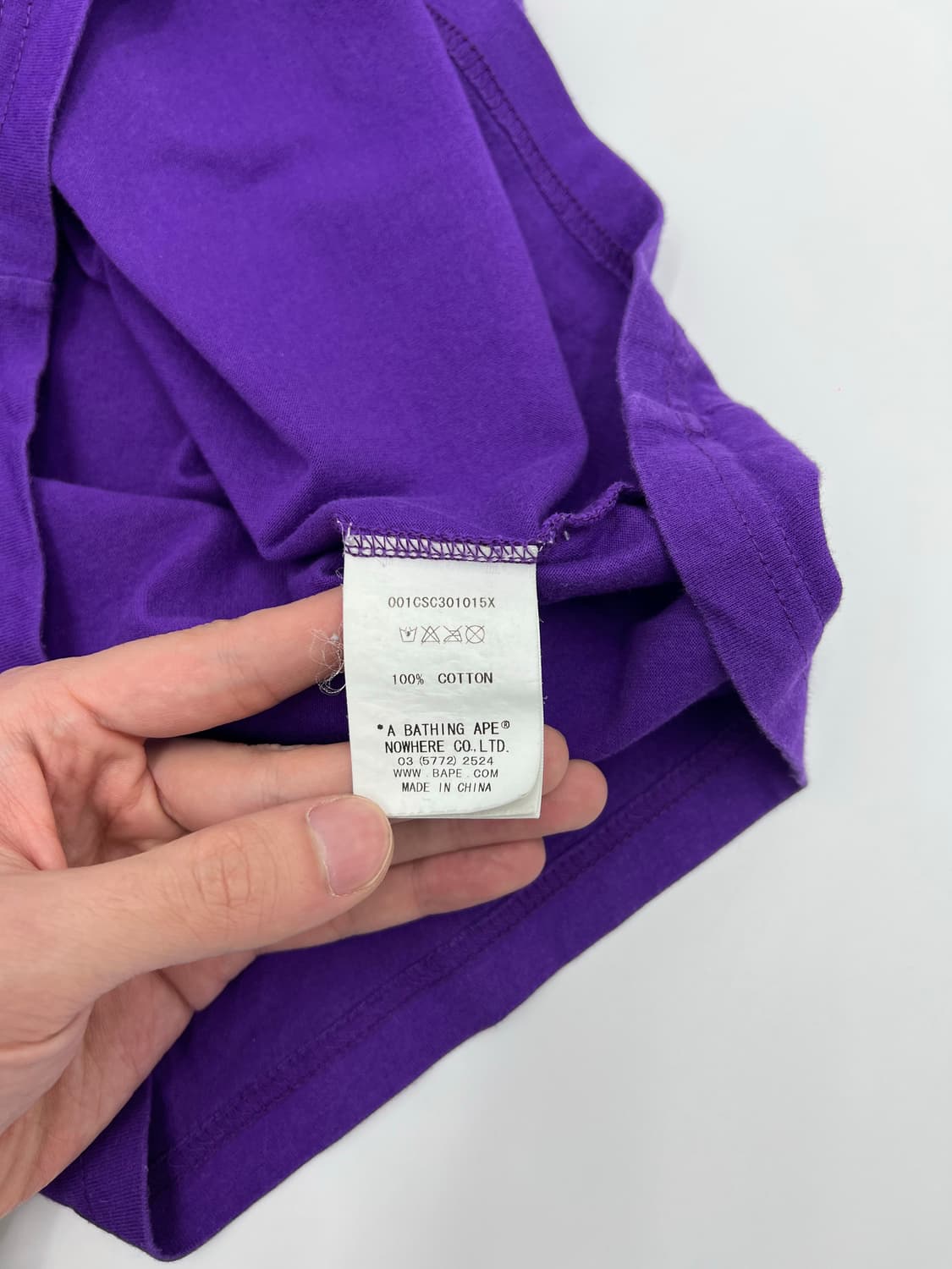 베이프 퍼플카모 샤크 반팔티 상품이미지5