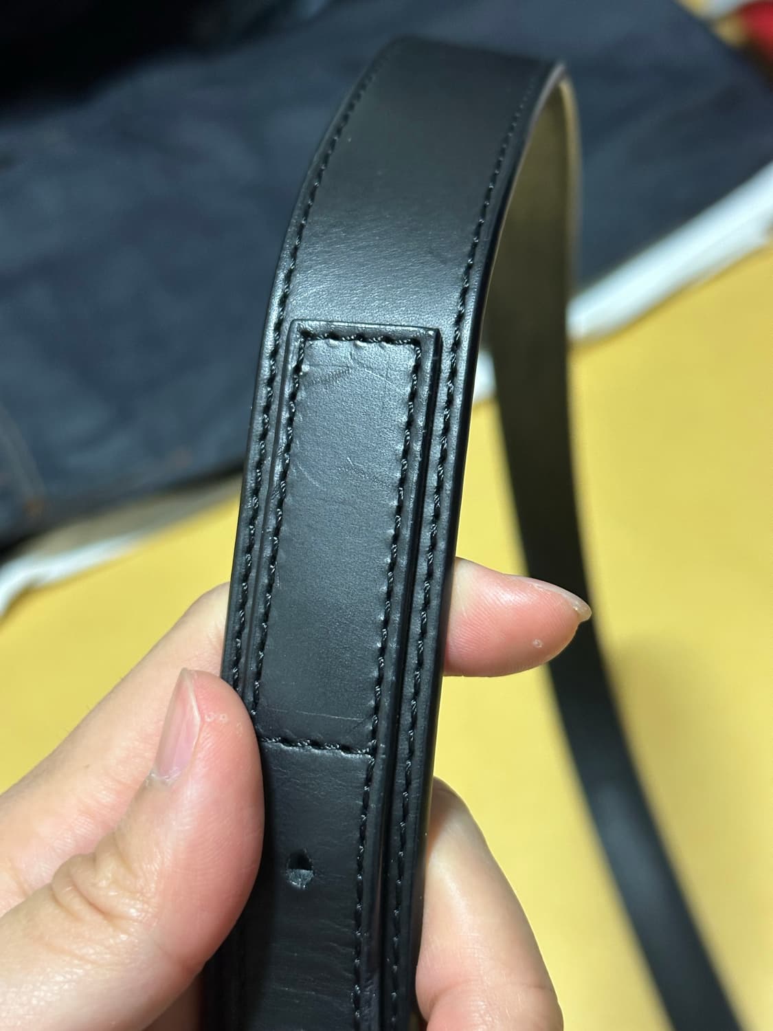 르메르 미니멀 웨스턴 벨트 블랙 민자가죽 95 상품이미지9