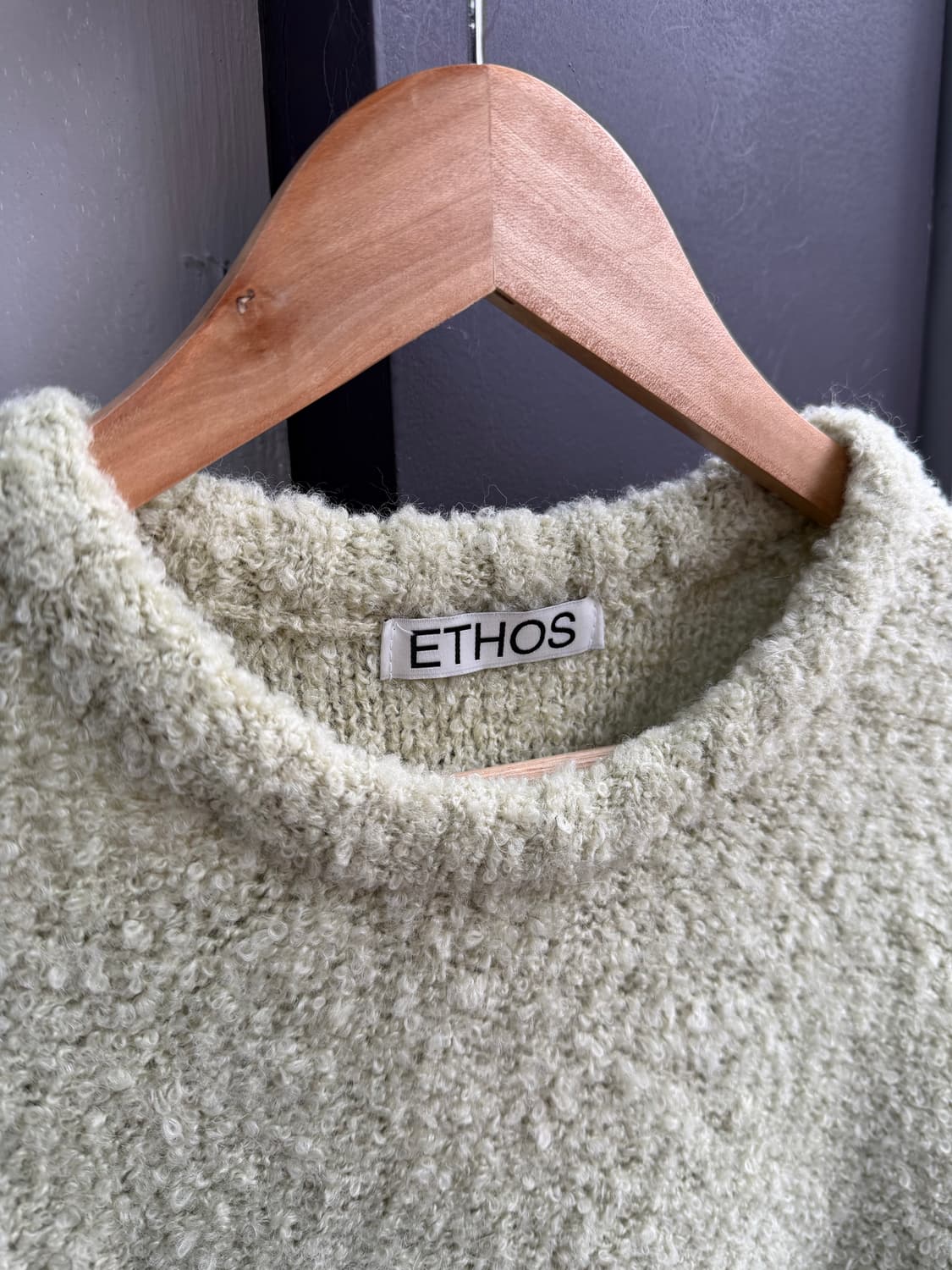 에토스 라운드 부클 니트 상품이미지6