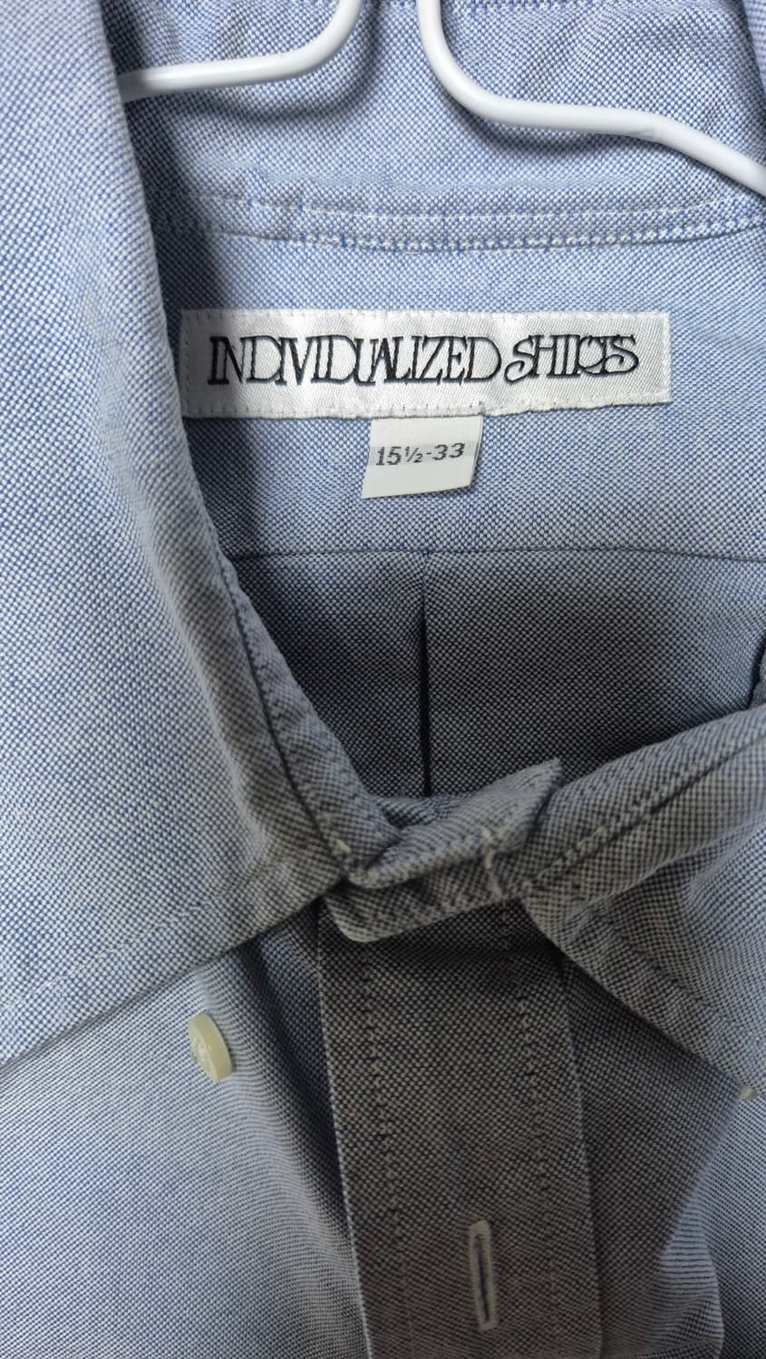인디비주얼라이즈드 옥스포드 버튼다운 셔츠 블루 100사이즈 상품이미지3