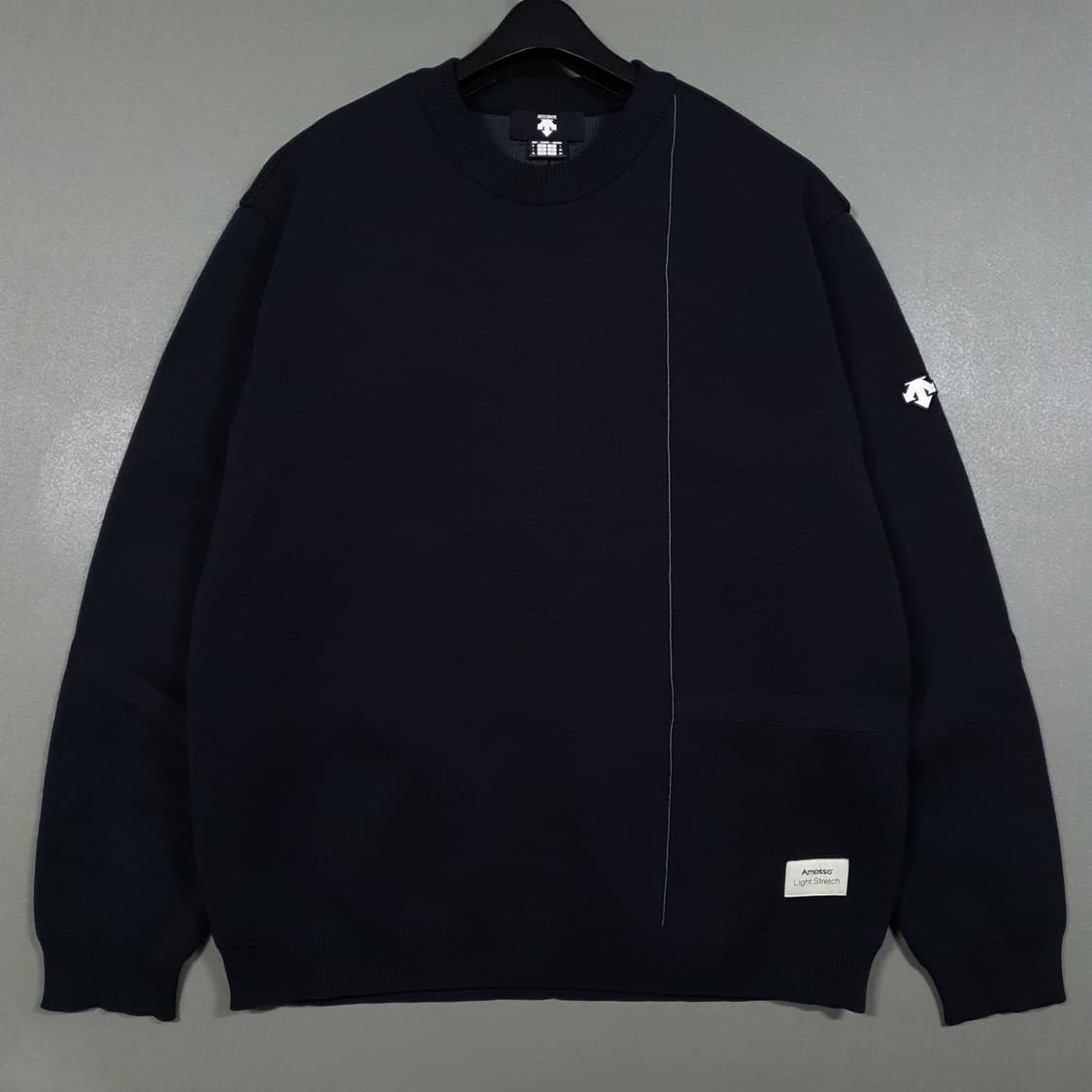 XL (105) 데상트 신형 20ss 듀얼리스 아모사 니트 스웨터 블랙 상품이미지4