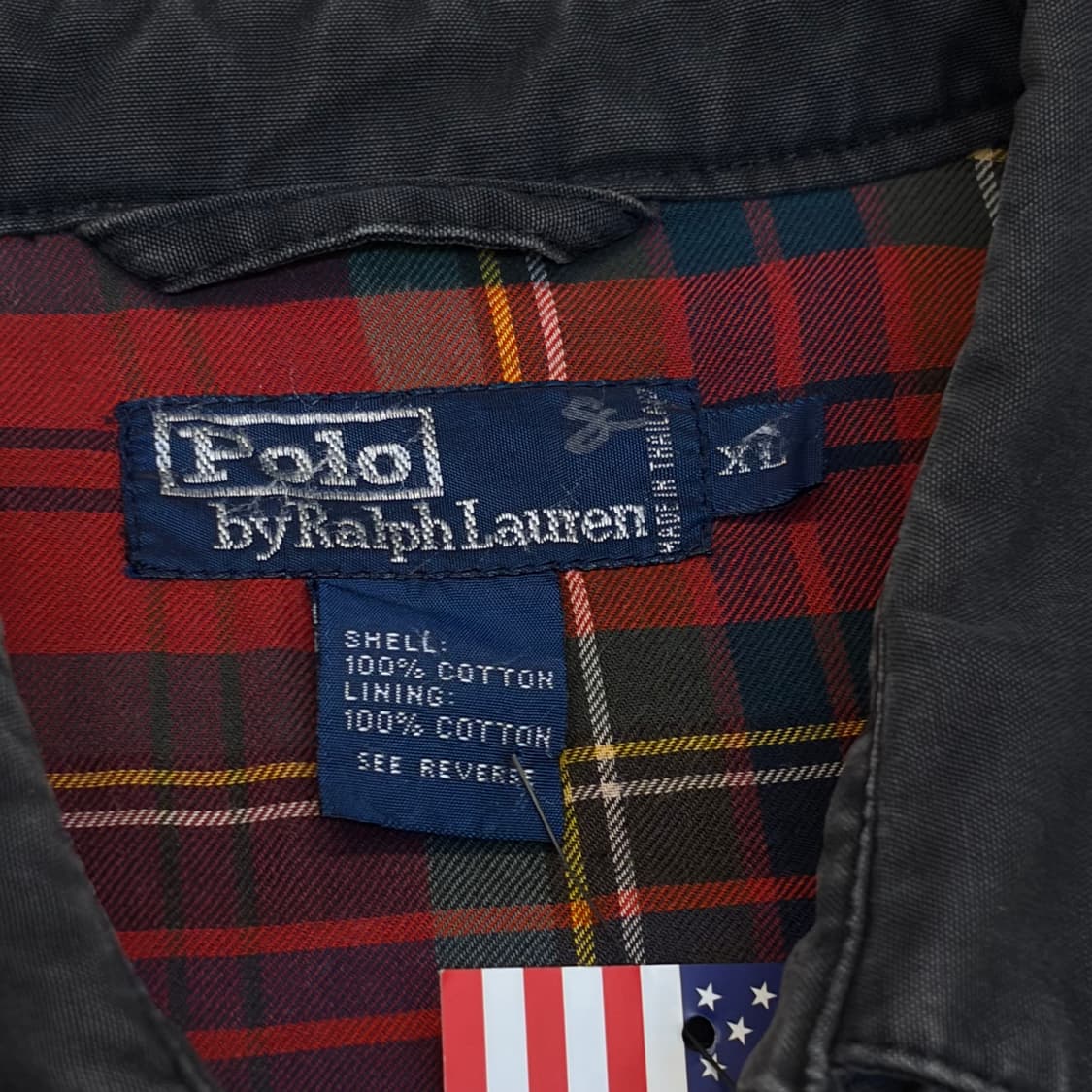 레어 90s USA 빈티지 폴로랄프로렌 스윙자켓 스윙탑 헤링본자켓 ⠀ 상품이미지4