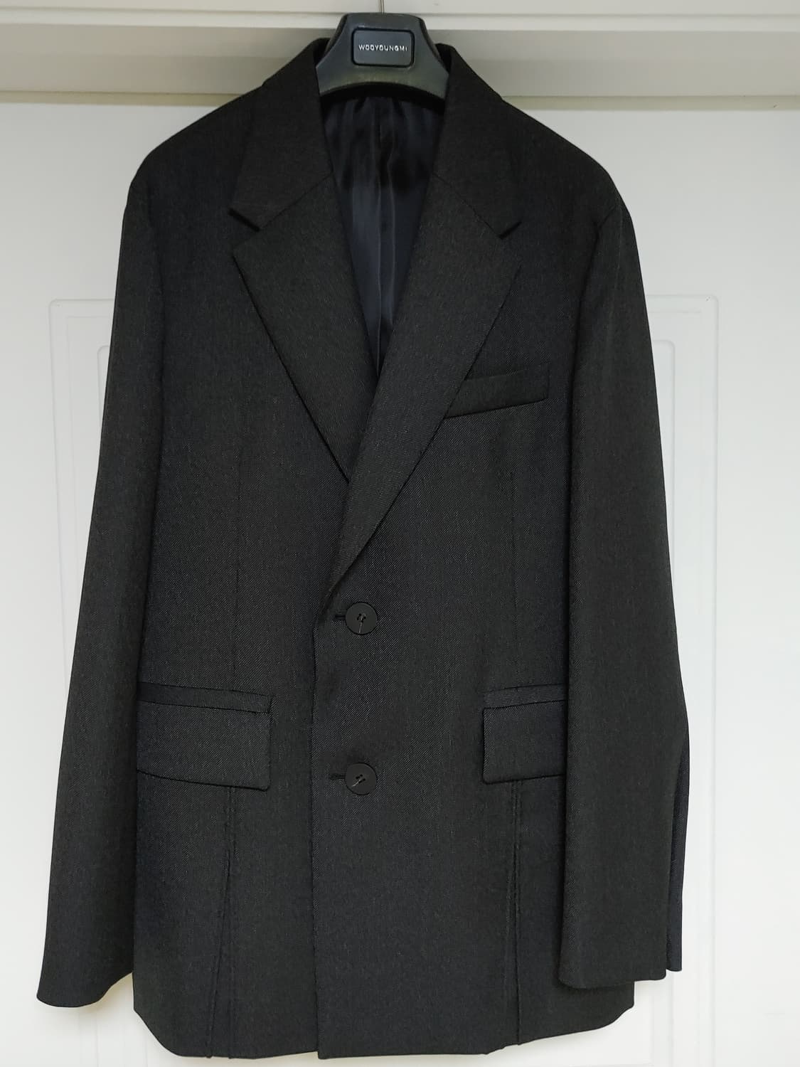 우영미 22ss 블랙 울 파이핑 셋업 자켓 팝니다 상품이미지7