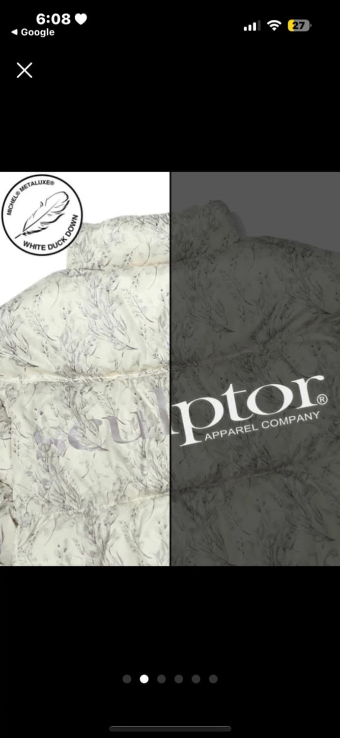 Sculptor 스컬프터 오버사이즈 플라워 패딩 L 상품이미지4