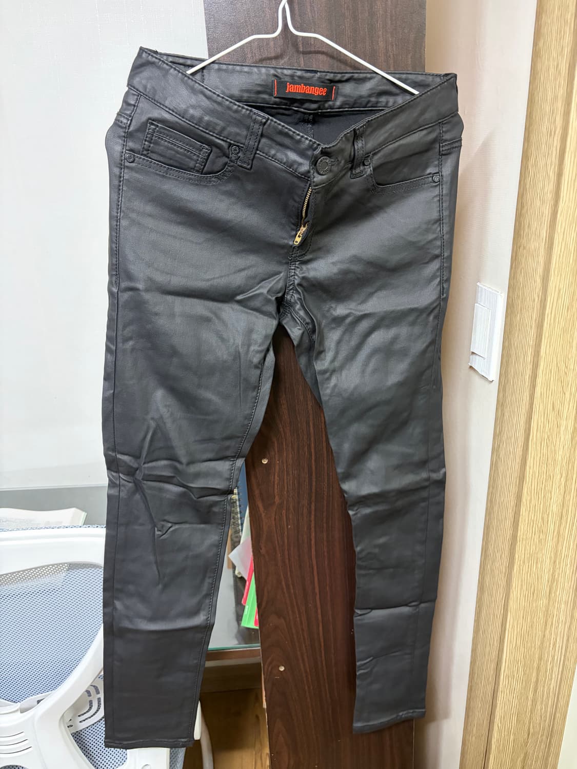 여자 코팅 스키니진 상품이미지1