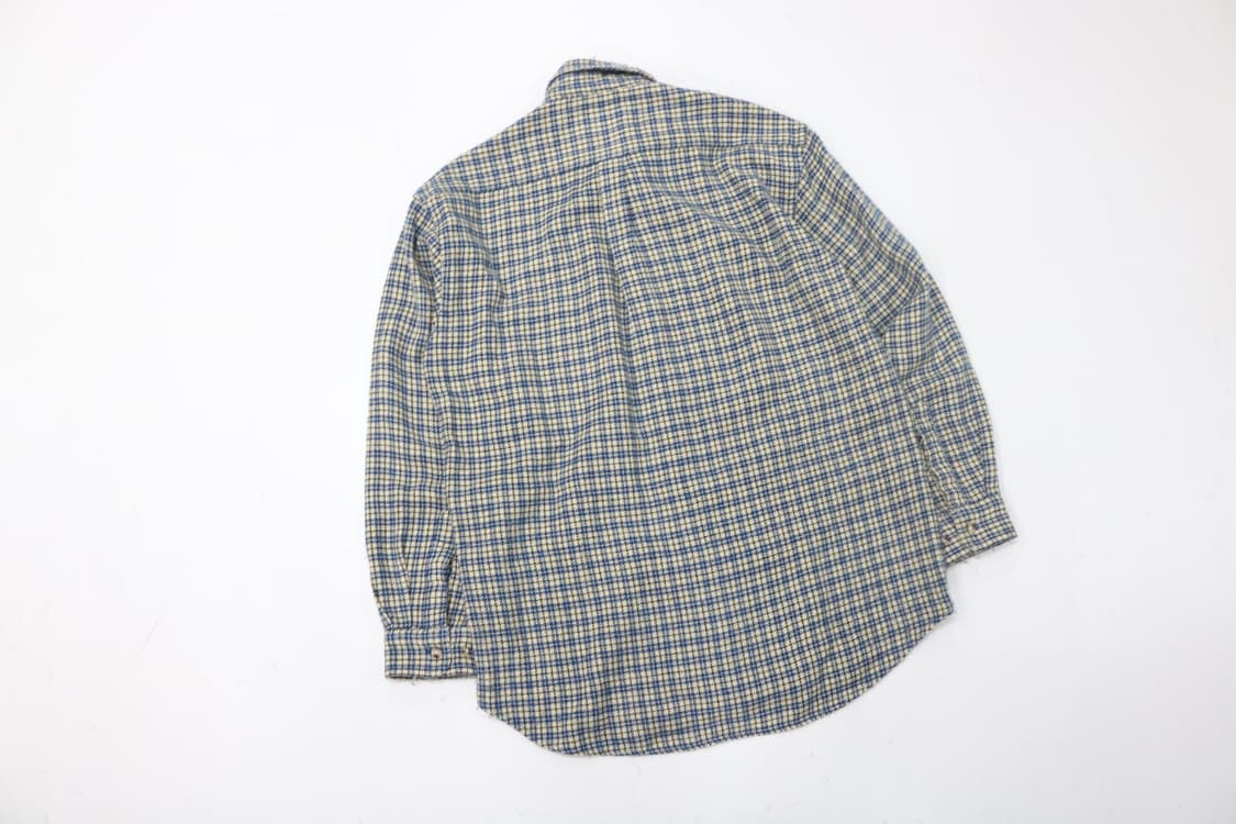 PEPSI COLA 펩시콜라 빈티지 블루 하운즈투스 체크 셔츠 (M) 상품이미지7