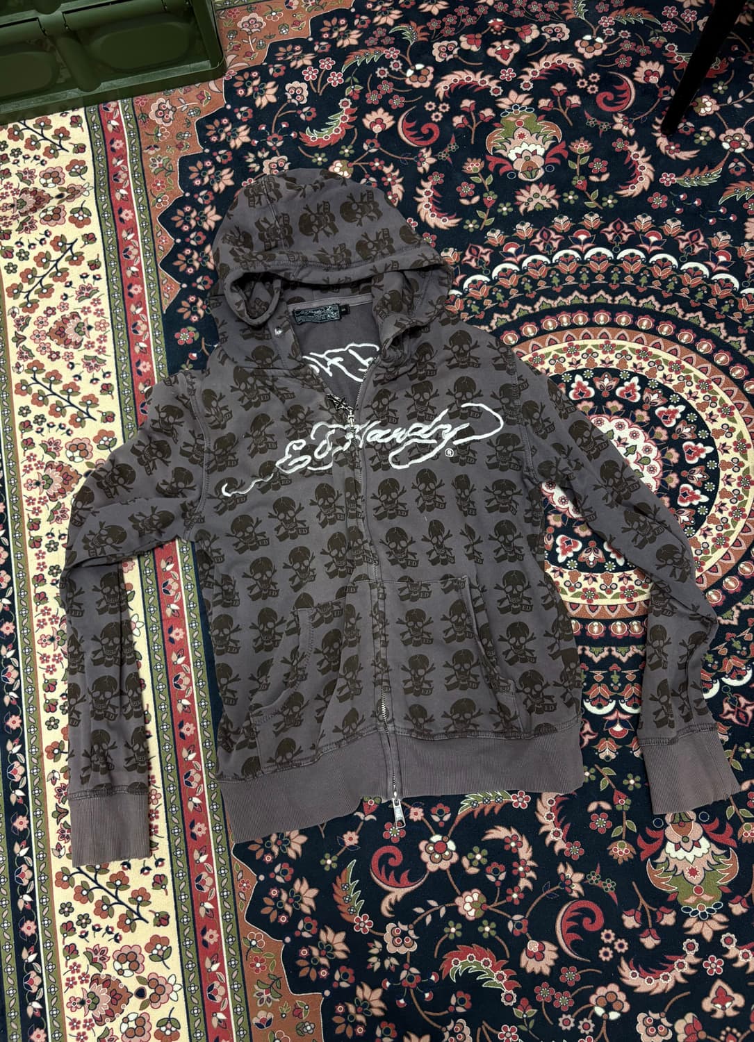 ed hardy 에드하디 해골 프린팅 후드집업 상품이미지2