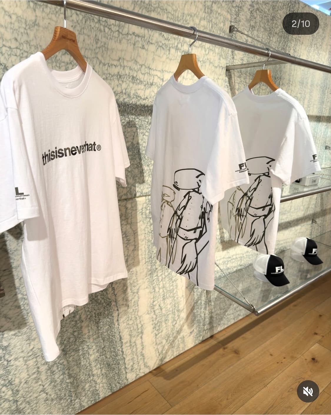 디네댓 Futura Labotory 콜라보 반팔 L 사이즈 상품이미지1