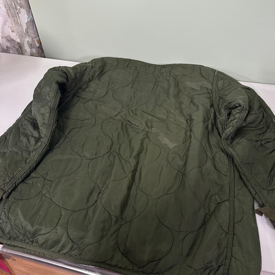 S US ARMY 카키 깔깔이 라이너 자켓 상품이미지5