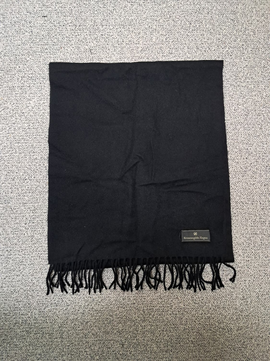 에르메네질도 제냐 캐시미어 블랙 머플러 상품이미지1
