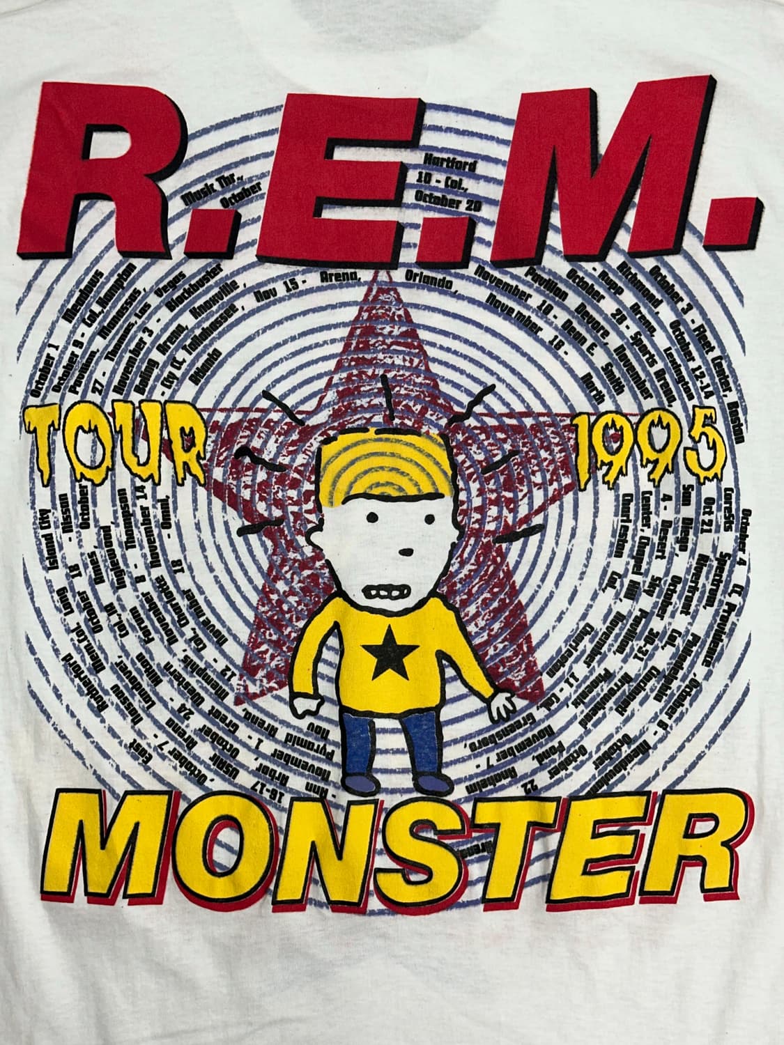 1995’ R.E.M. 몬스터 투어 Migraine Boy 티셔츠 XL 상품이미지3
