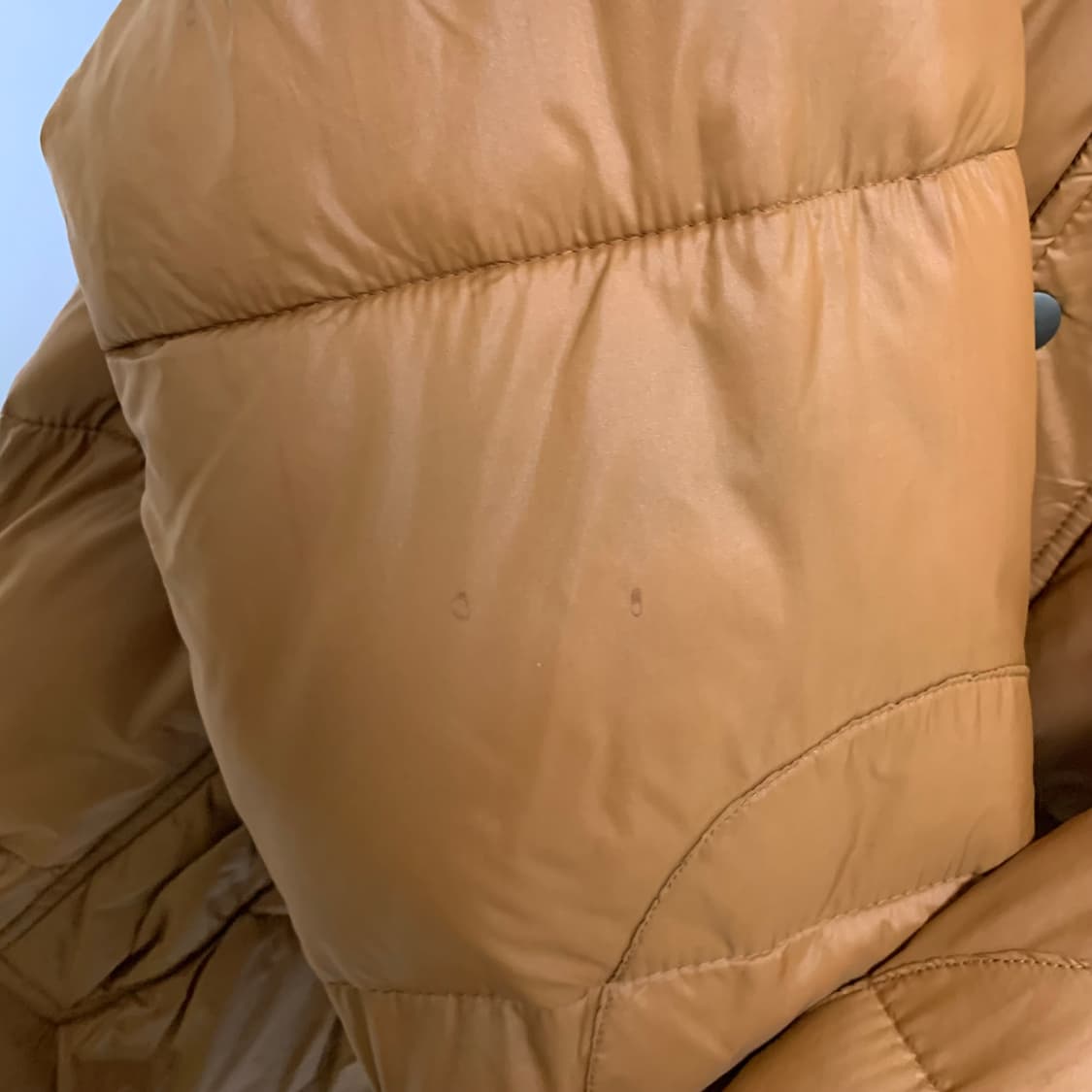 디젤 브라운 푸퍼 패딩 자켓 여성 XL 빈티지 후드 패딩 상품이미지5