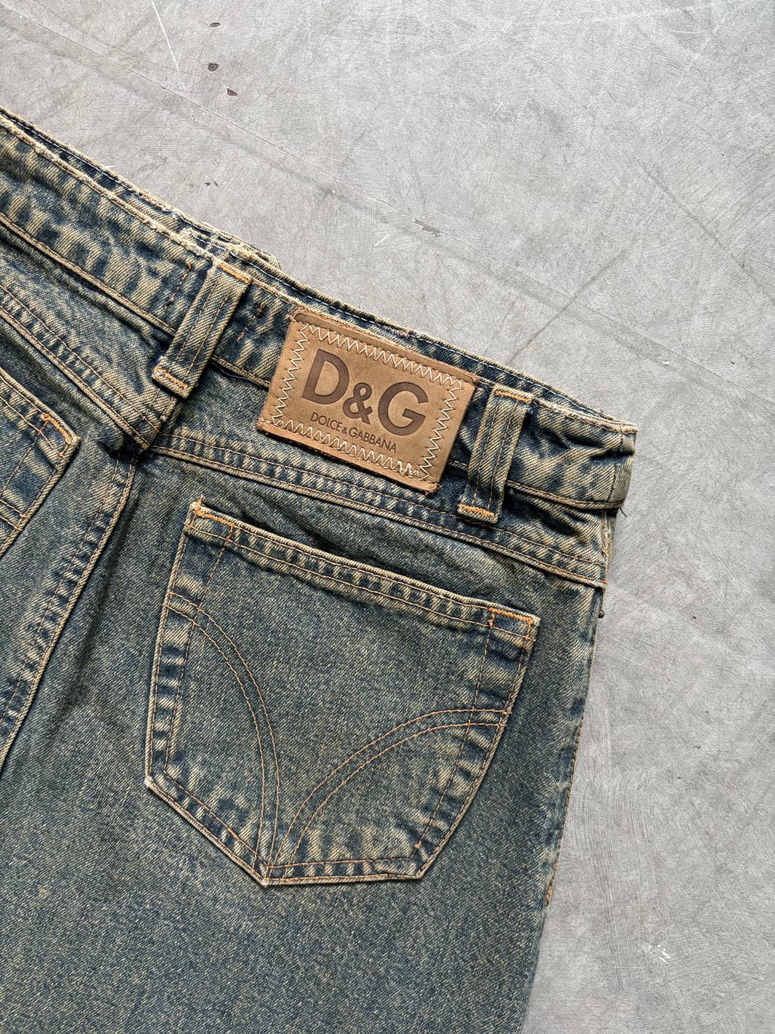 Dolce & Gabbana 돌체앤가바나 빈티지 데님 미디 스커트 상품이미지8