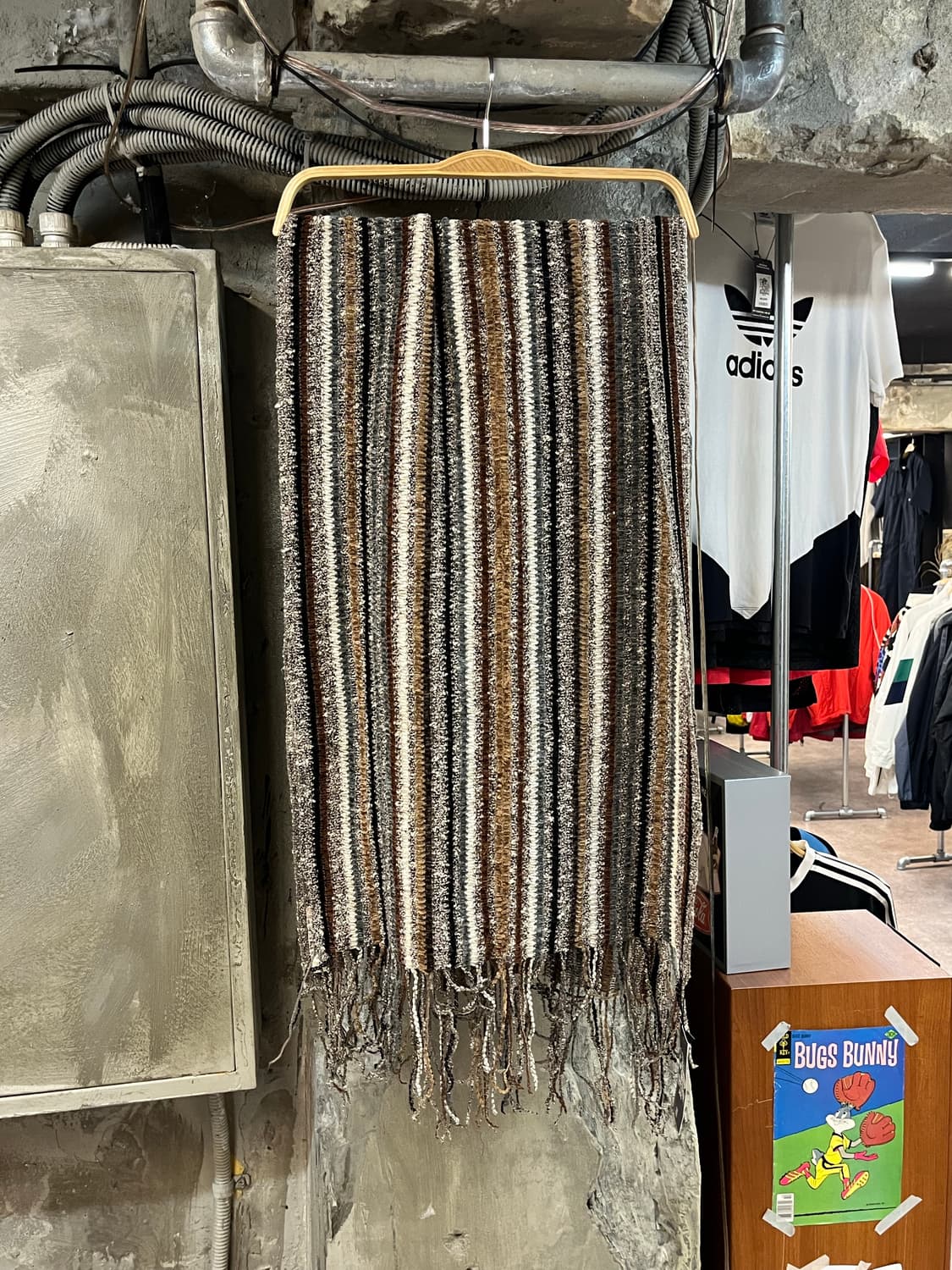 빈티지 스트라이프 머플러 브라운 #csz1960 상품이미지5