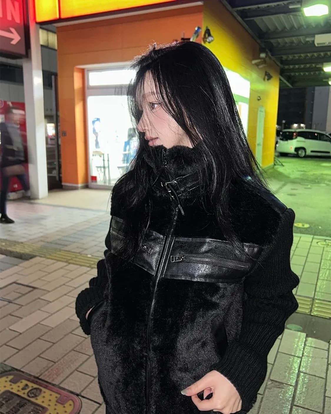 니트 퍼 무스탕 상품이미지2