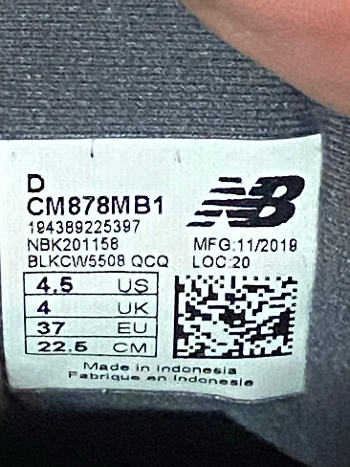 New Balance 뉴발란스 878 다크그레이 225mm 상품이미지8