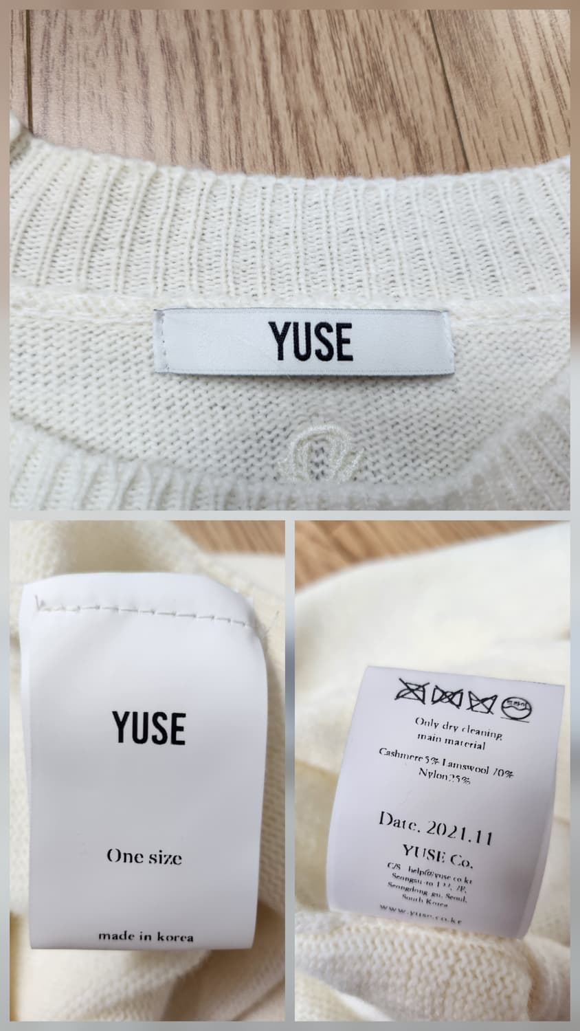 유즈 울&캐시미어 볼레로 니트탑 free 상품이미지9