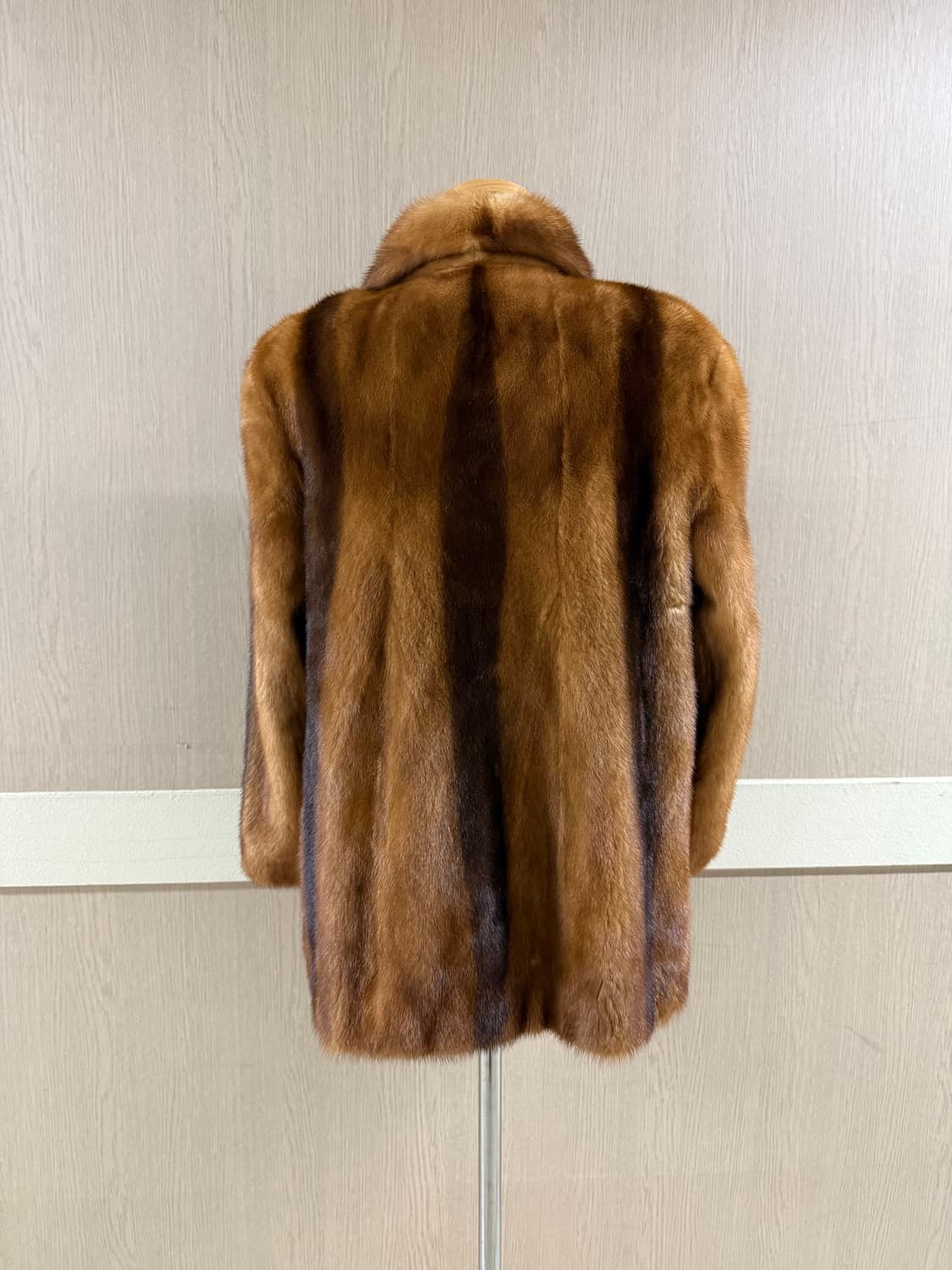 투톤 브라운 풀스킨 밍크코트 상품이미지2