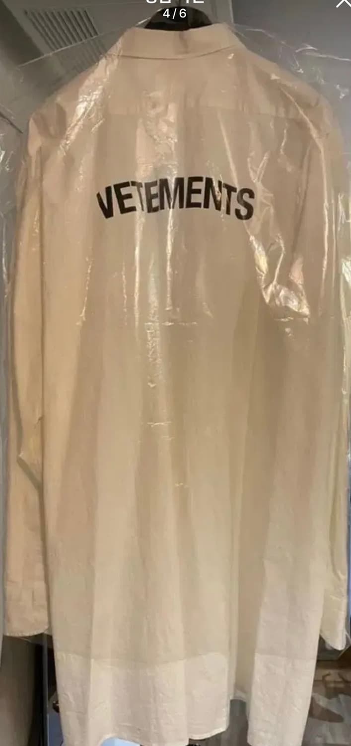 [미개봉 새상품] 베트멍 백로고 포플린 오버사이즈 셔츠 화이트 M 상품이미지4
