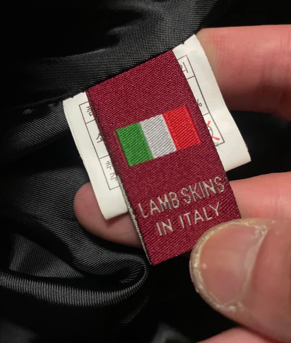 빈티지 램스킨 레더 봄버 자켓 L 상품이미지4