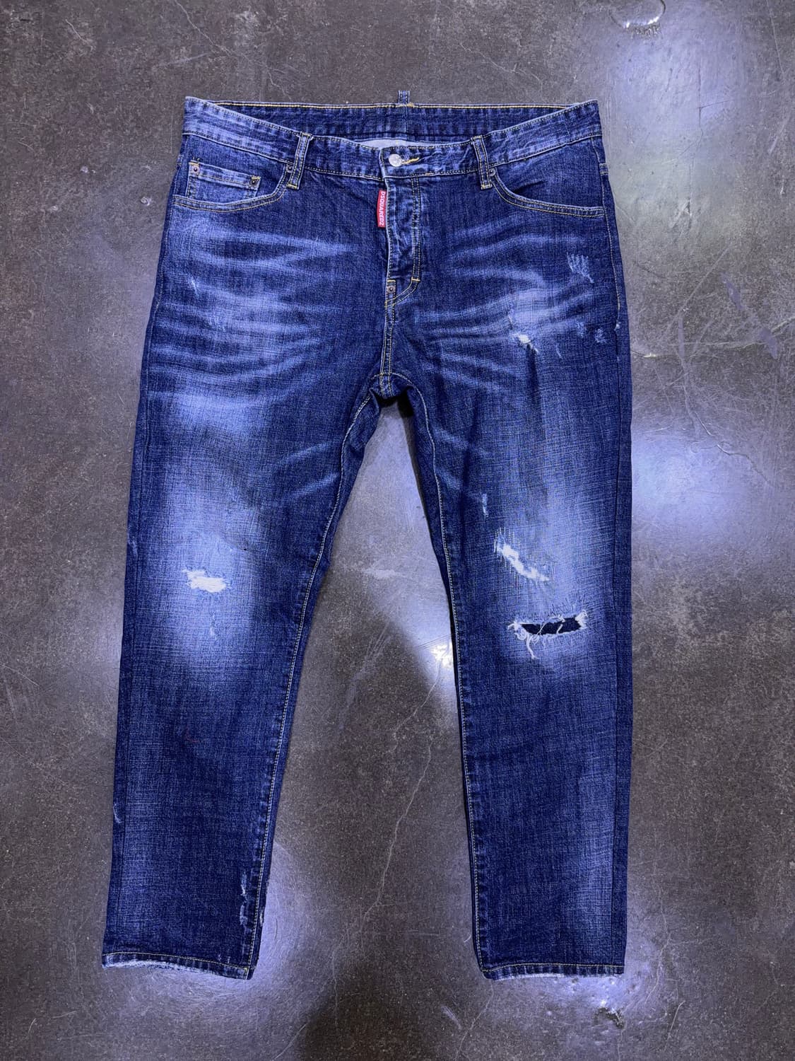 디스퀘어드2 스케이터진 빈티지 데미지 워싱 데님 청바지 52 상품이미지1