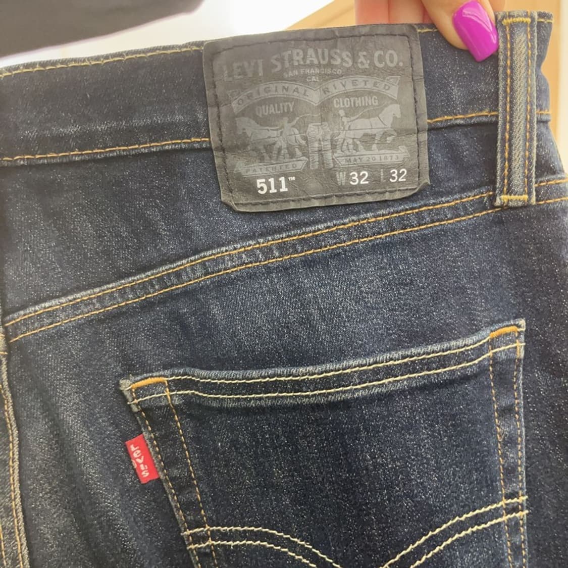 리바이스 511 올드스쿨 빈티지 워싱 데님팬츠 32인치 C07188 상품이미지5