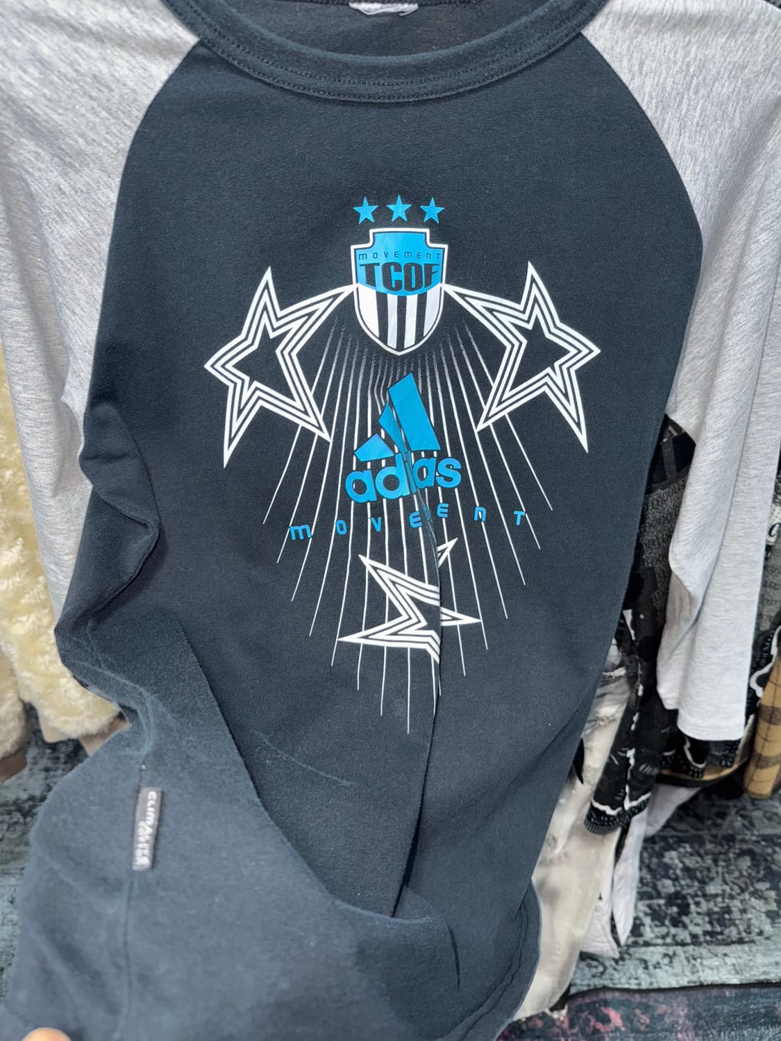 ADIDAS 스타 로고 래글런 탑 상품이미지6