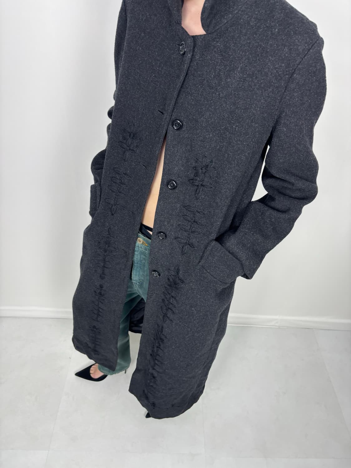 FLORAL ORIENTAL LONG COAT 상품이미지1