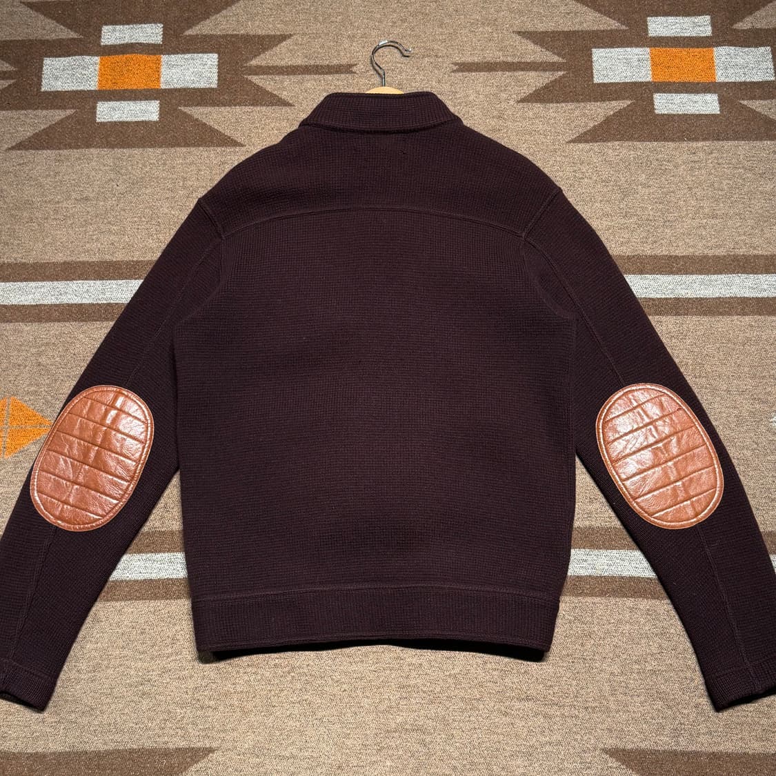 폴로랄프로렌 00s 엘보패치 울 니트 자켓 s 95 상품이미지2