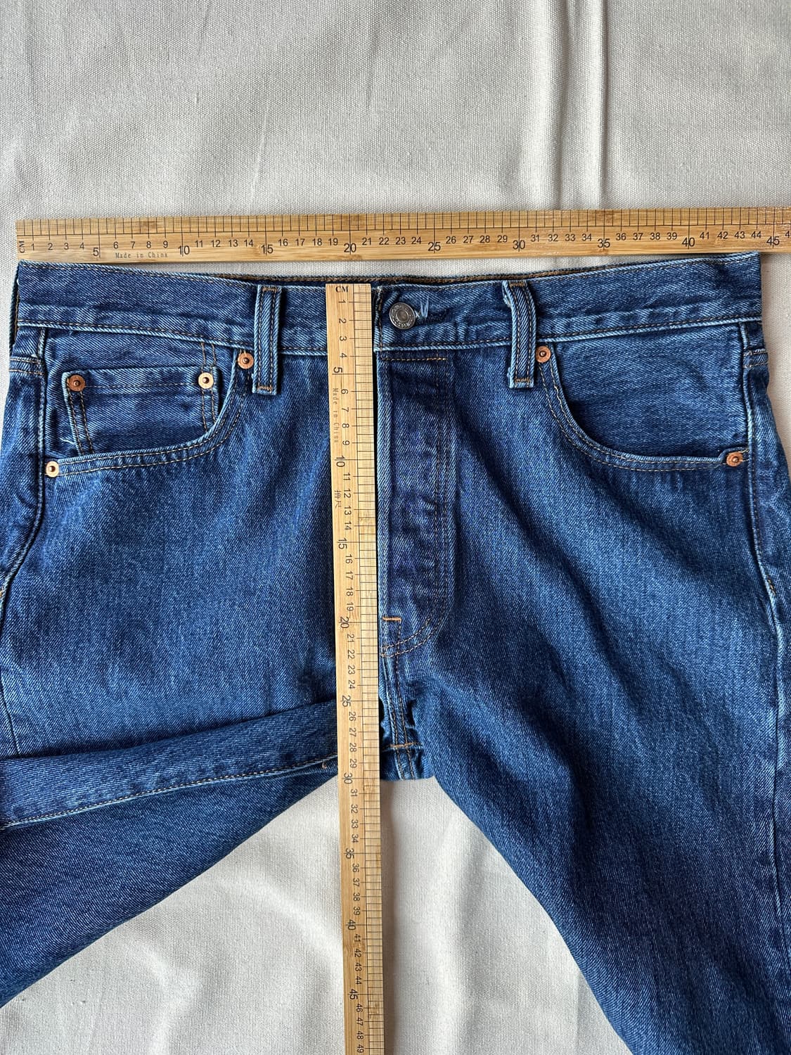 리바이스 501 중청 데님팬츠 33 상품이미지9