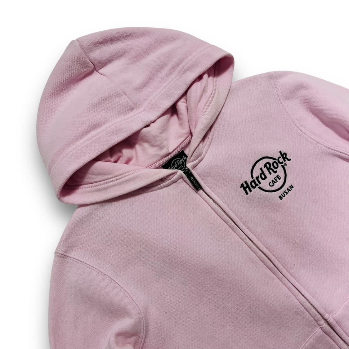 하드락 카페 뮤트 핑크 빈티지 후드 집업 상품이미지3