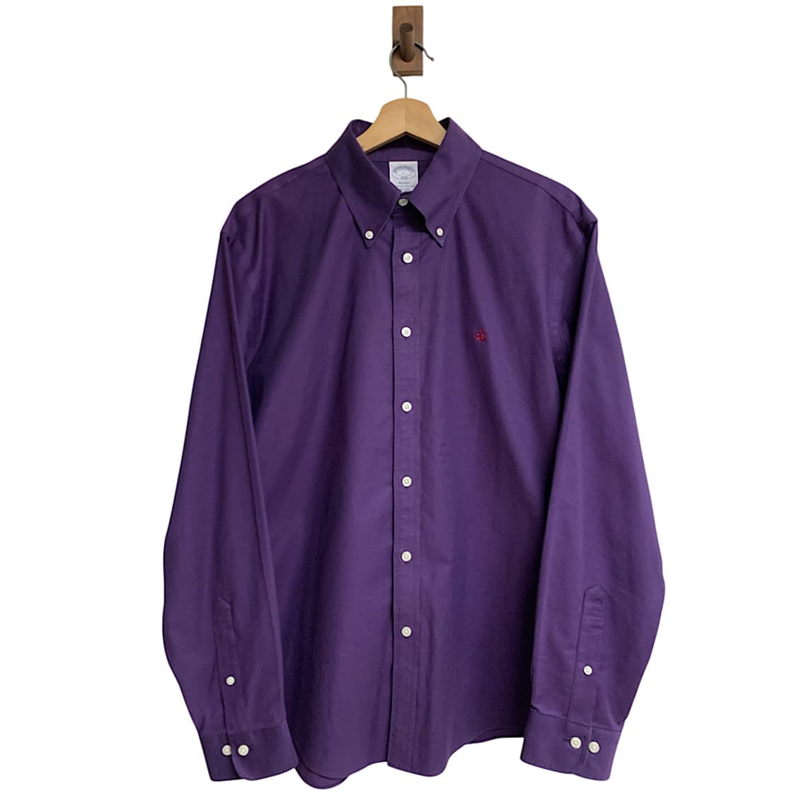브룩스브라더스 퍼플 옥스퍼드 셔츠 남방 L 상품이미지1