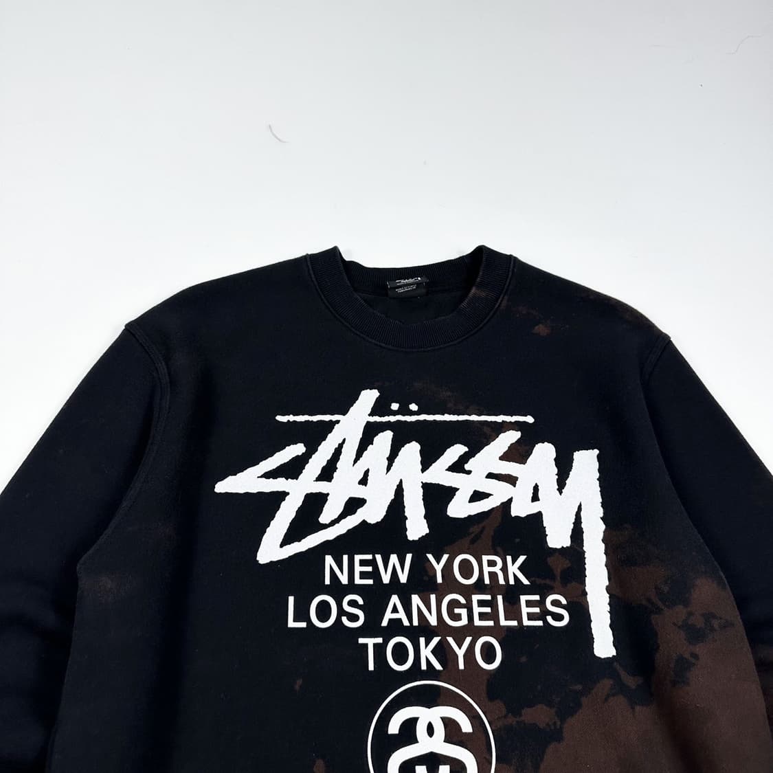 스투시 월드투어 타이다이 블랙 맨투맨 (M) 상품이미지1