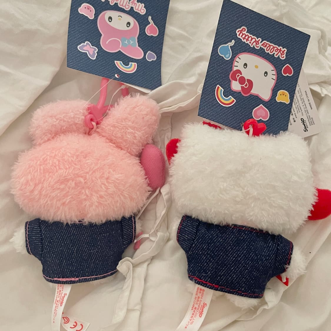산리오 데님 시리즈 와펜 마이멜로디 마멜 마스코트 인형 키링 상품이미지4