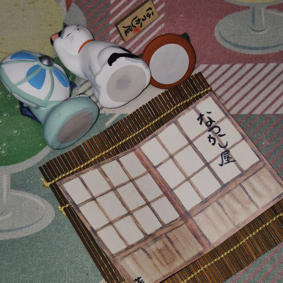 90s 세토 고양이&선풍기 여름 도자기 세트 상품이미지9