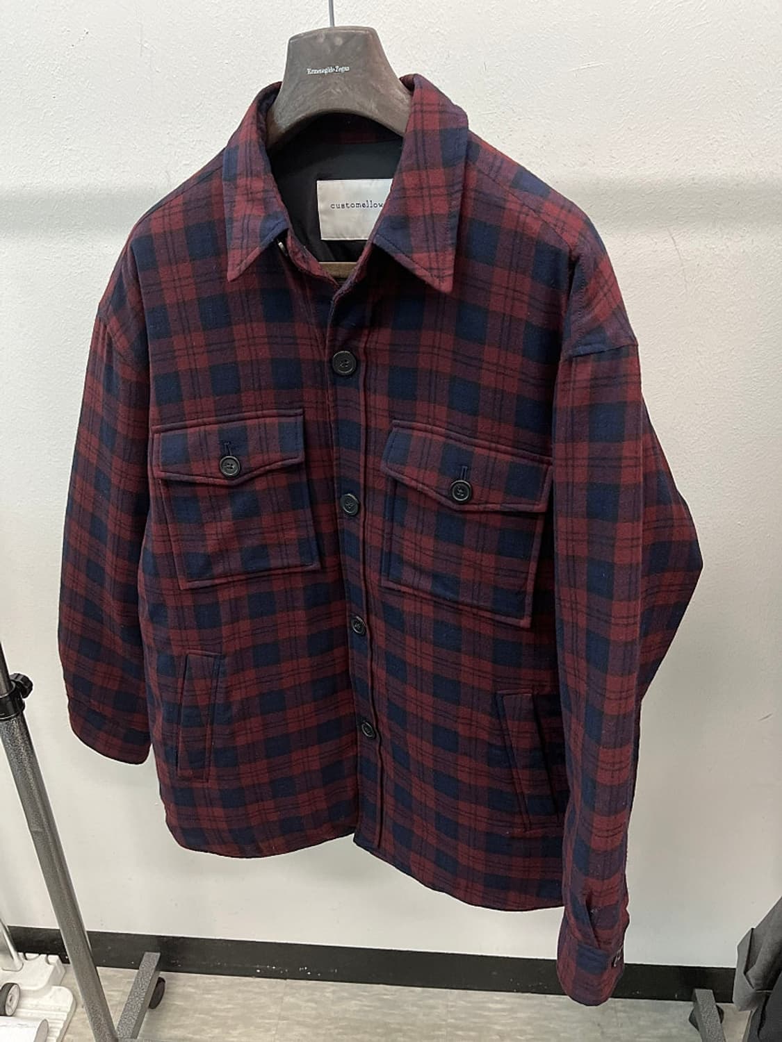 105) 커스텀멜로우 타탄 구스 패딩셔켓  상품이미지1