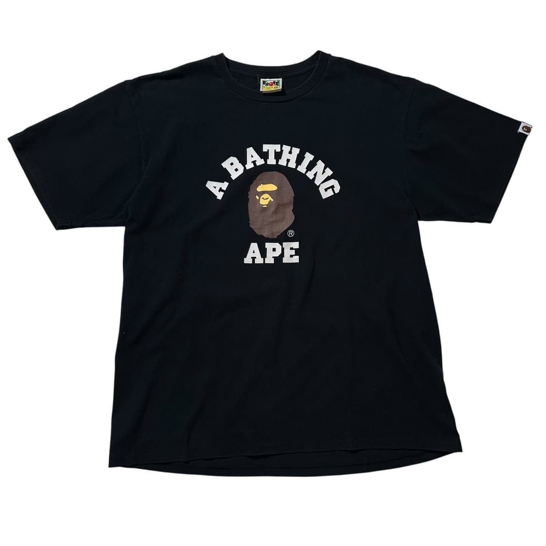 베이프 컬리지 반팔 티셔츠 블랙 상품이미지1