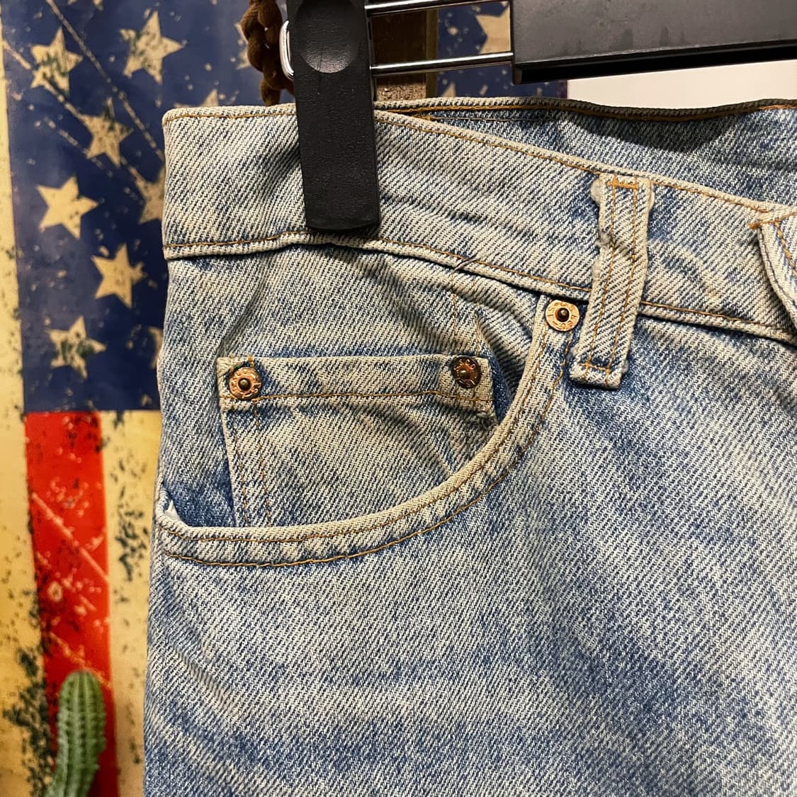 90s 리바이스 525 슬림 스트레이트 우먼 데님팬츠made in USA 상품이미지5