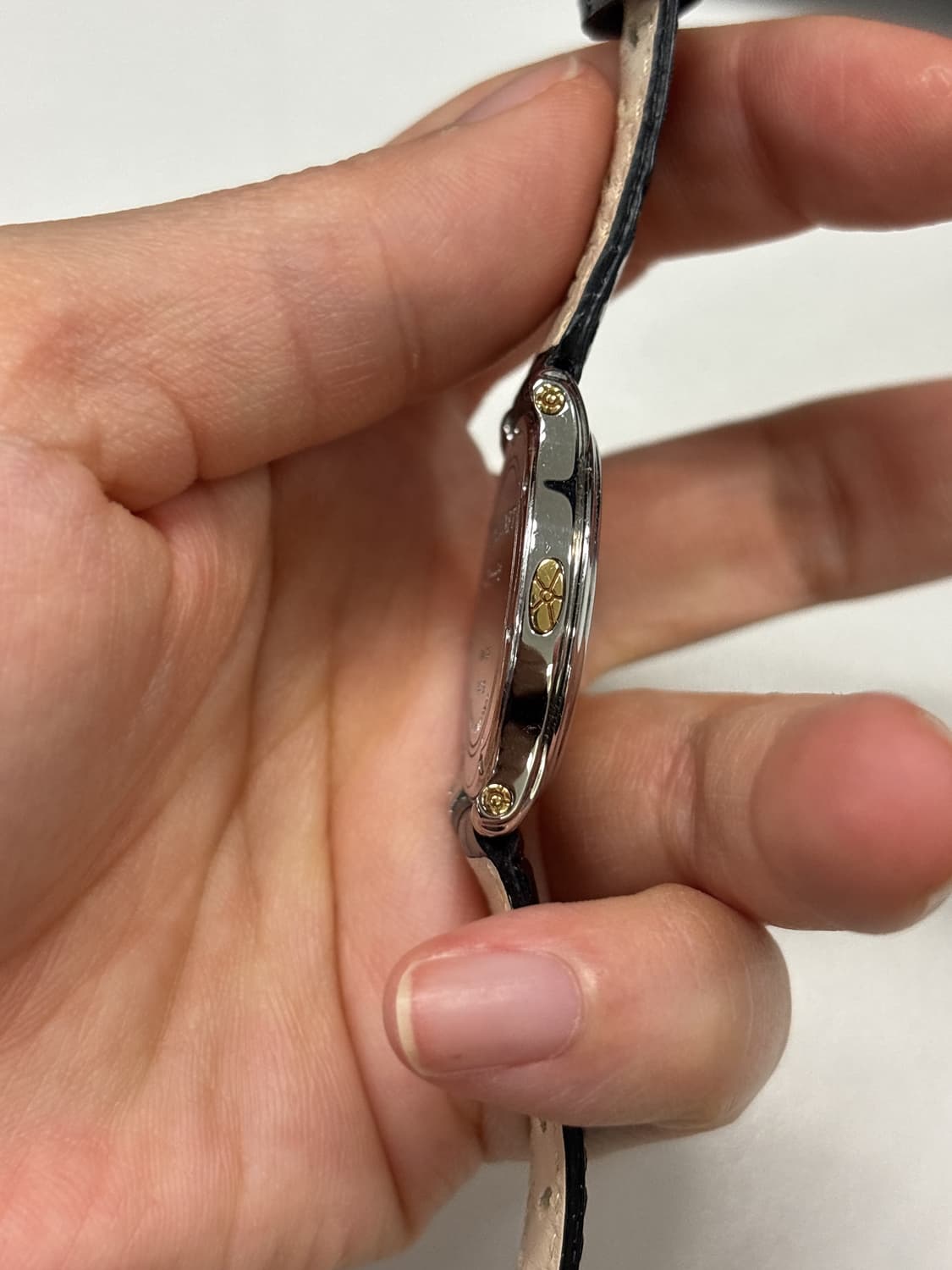 [정품] 빈티지 쇼메 쿼츠 가죽 손목시계 chaumet 상품이미지9