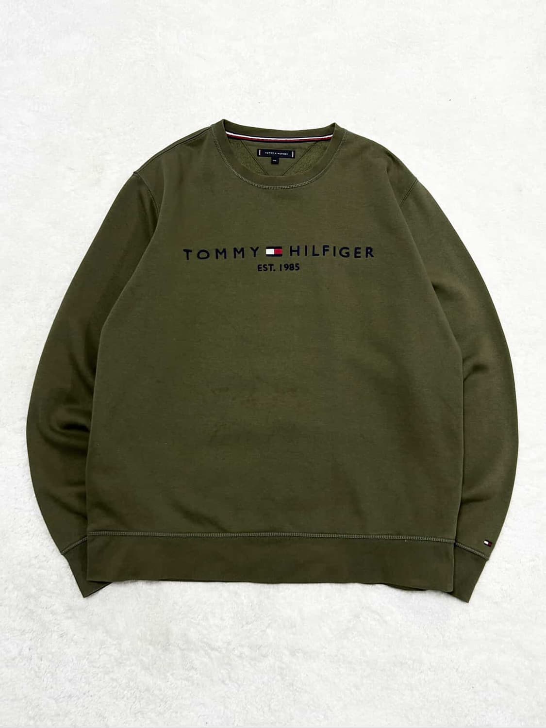 타미힐피거 빅로고 카키 맨투맨 상품이미지5