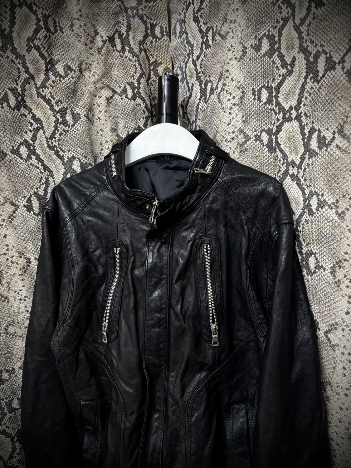 Zip Detail SheepSkin Leather Jacket 상품이미지2
