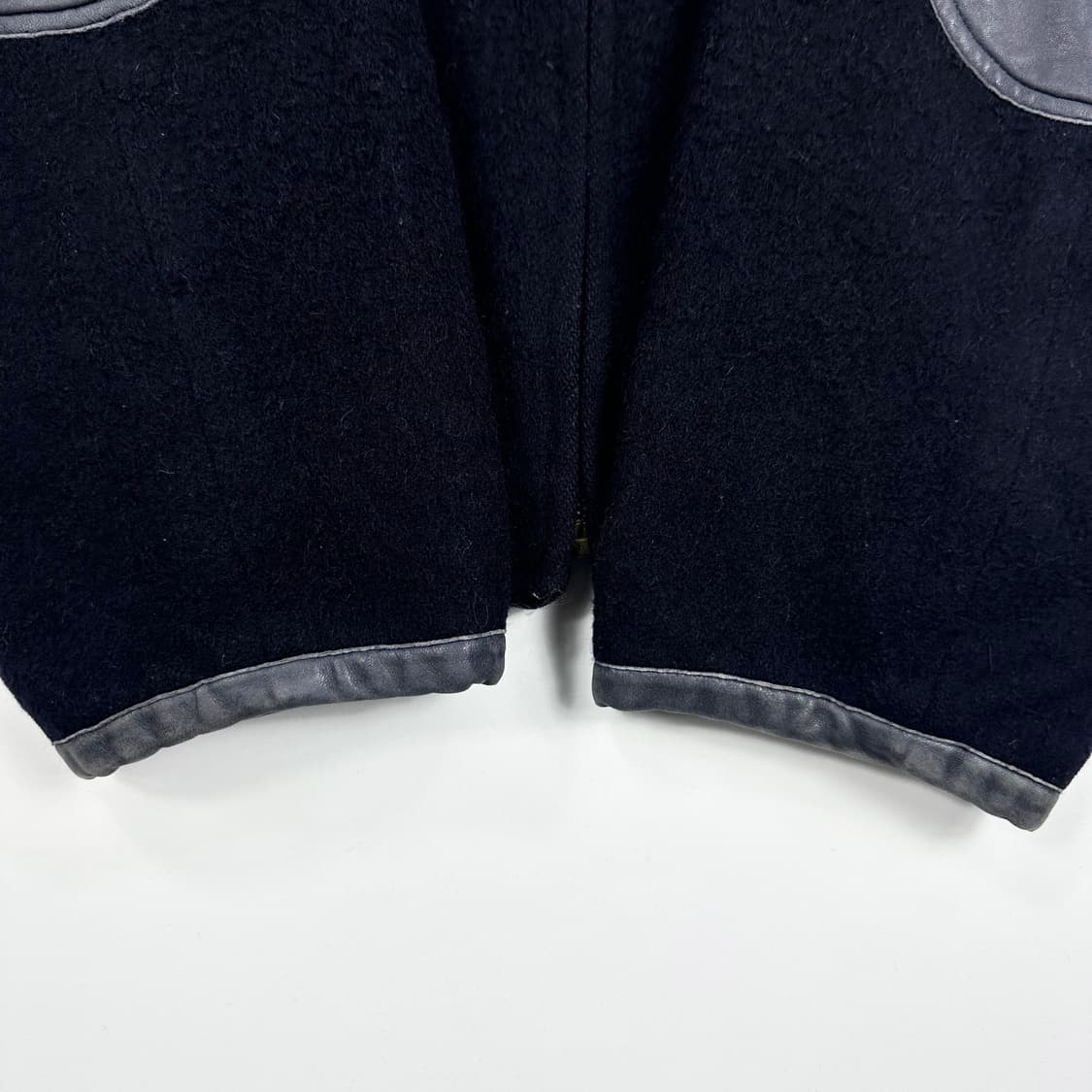 90s 폴로 랄프로렌 울 모직 앨보우 패치 블루종 L 상품이미지7