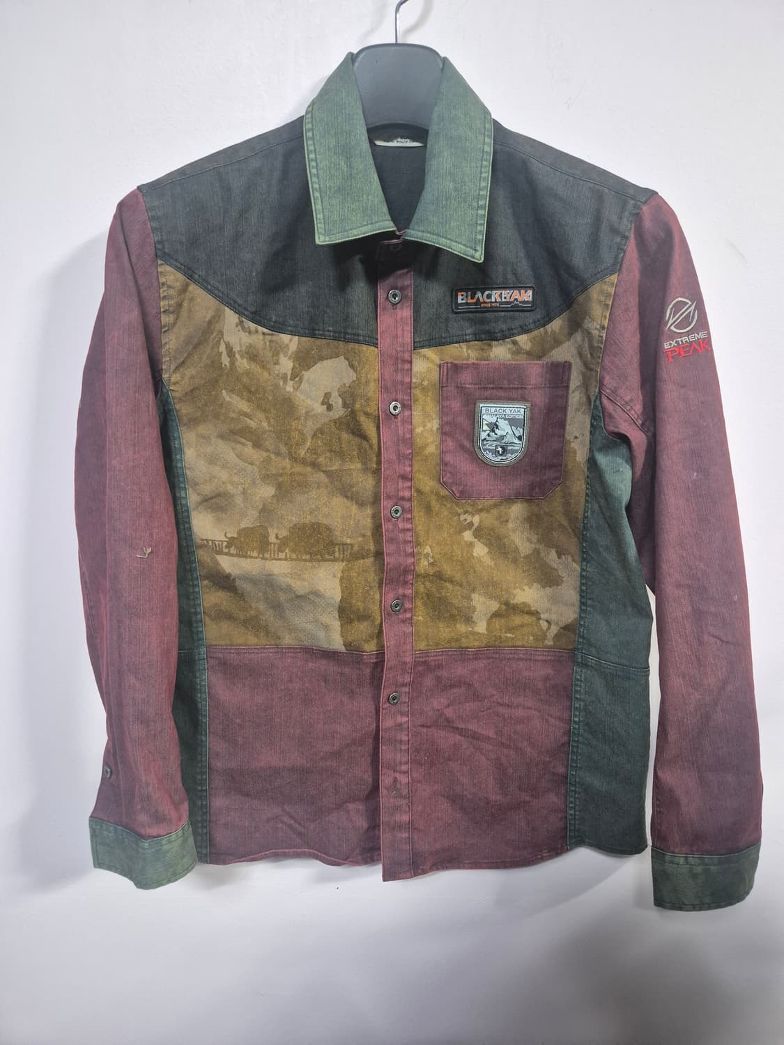 블랙야크 멀티 컬러 블럭 긴팔 셔츠 상품이미지2